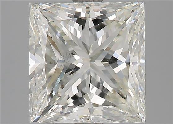 2.73ct K SI1 Very Good Cut Princess Diamond