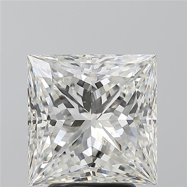 3.53ct H SI1 Rare Carat Ideal Cut Princess Diamond