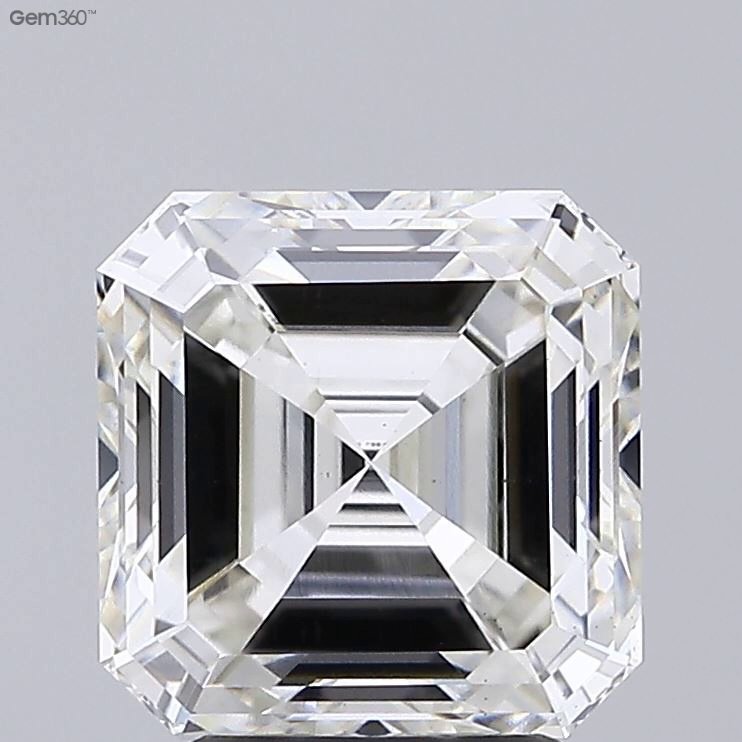 3.77ct G VS1 Excellent Cut Asscher Lab Grown Diamond