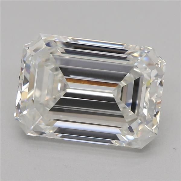 2.42ct F VS1 Rare Carat Ideal Cut Emerald Lab Grown Diamond