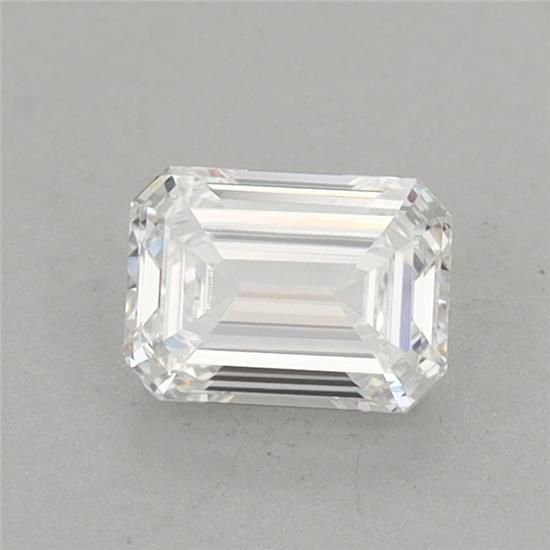 0.62ct D VVS2 Very Good Cut Emerald Lab Grown Diamond