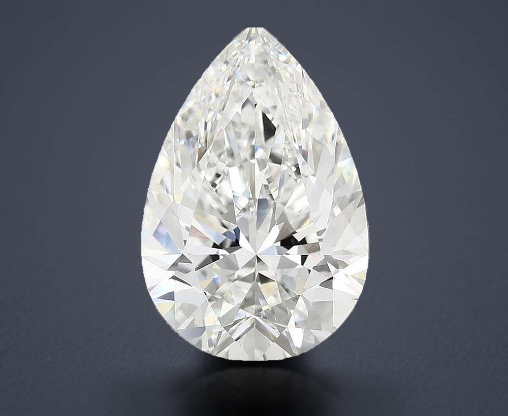5.00 Carat Pear Lab Diamond