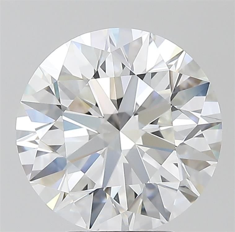 4.10ct F FL Rare Carat Ideal Cut Round Diamond