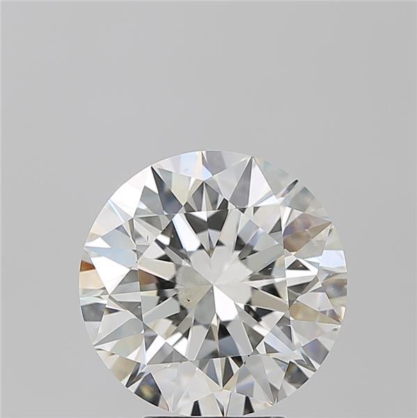 5.08ct H SI2 Rare Carat Ideal Cut Round Diamond