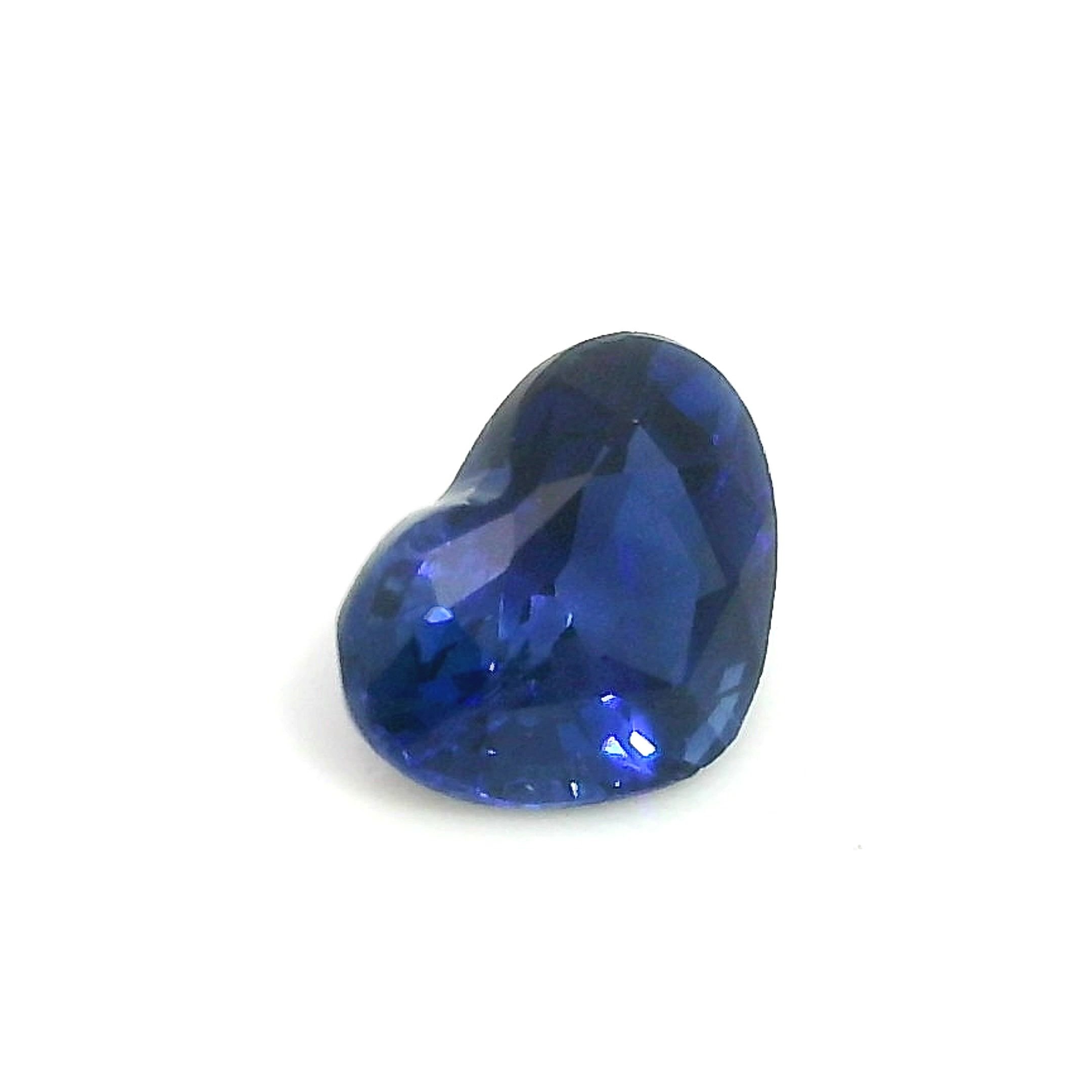 0.45 Carat Blue Heart Sapphire