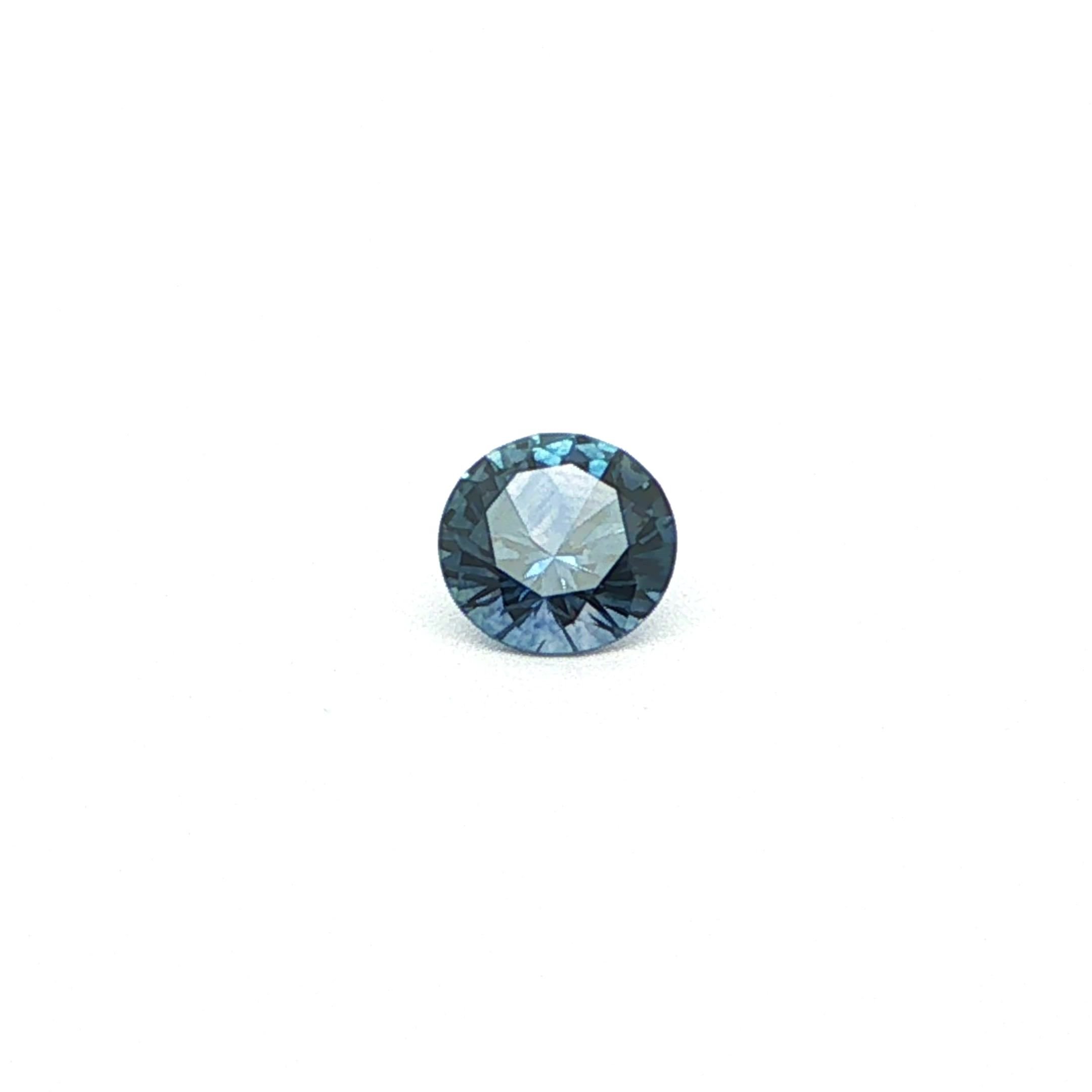 0.53 Carat Blue Round Sapphire