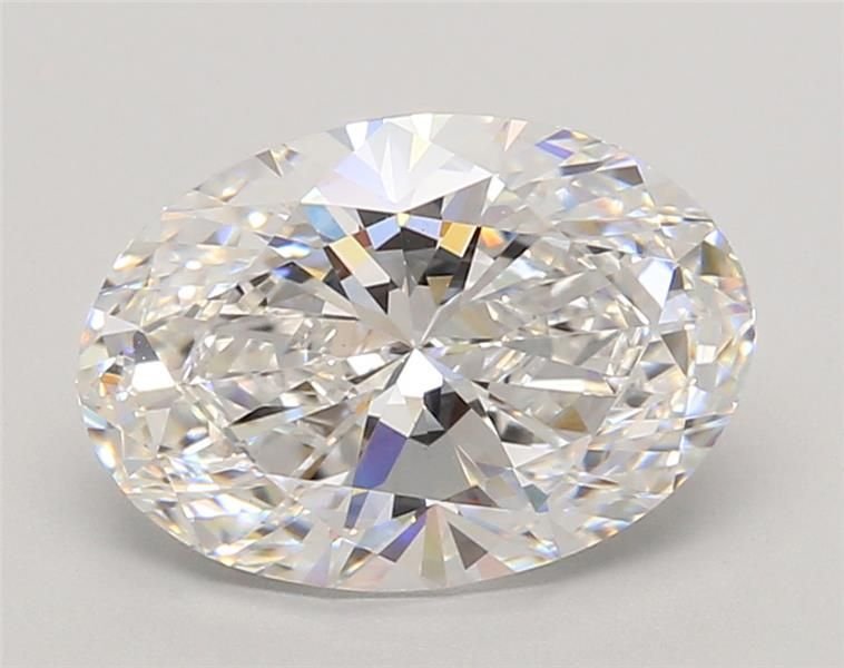 2.83ct E VVS2 Rare Carat Ideal Cut Oval Lab Grown Diamond