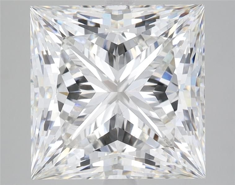 6.47ct G VS2 Rare Carat Ideal Cut Princess Lab Grown Diamond