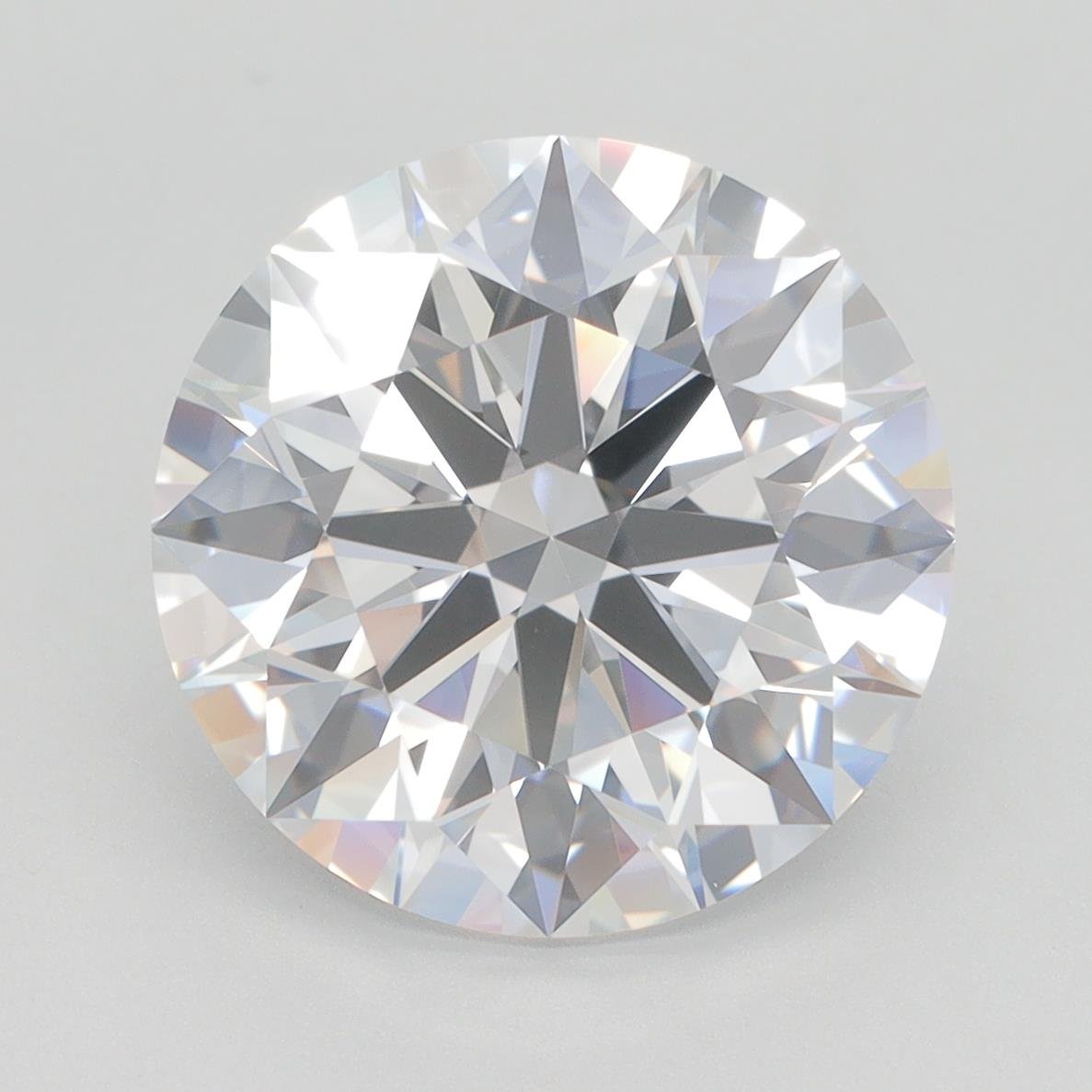 5.70ct D VVS1 Rare Carat Ideal Cut Round Lab Grown Diamond