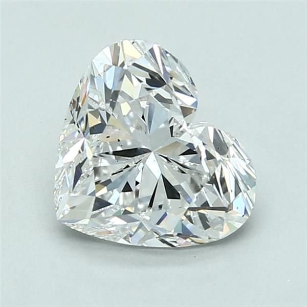 2.03ct E SI1 Rare Carat Ideal Cut Heart Diamond