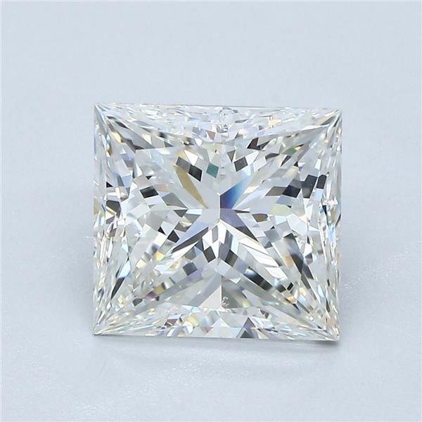 3.11ct H VS2 Rare Carat Ideal Cut Princess Diamond