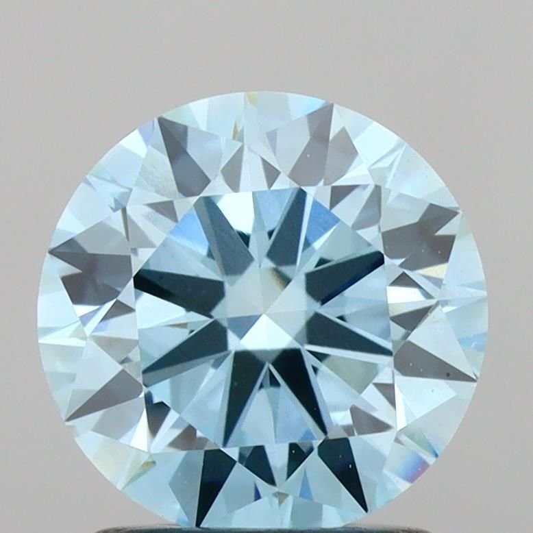 1.51 Ct. Fancy Vivid Blue Round Lab Diamond