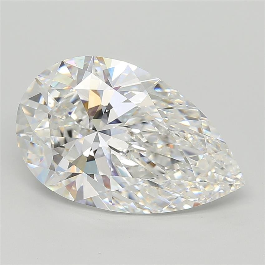 7.07ct E VVS2 Rare Carat Ideal Cut Pear Lab Grown Diamond