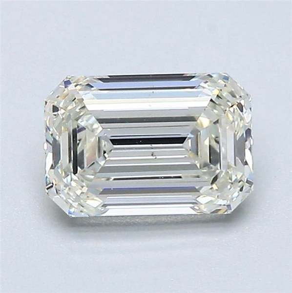 1.11ct K SI1 Rare Carat Ideal Cut Emerald Diamond