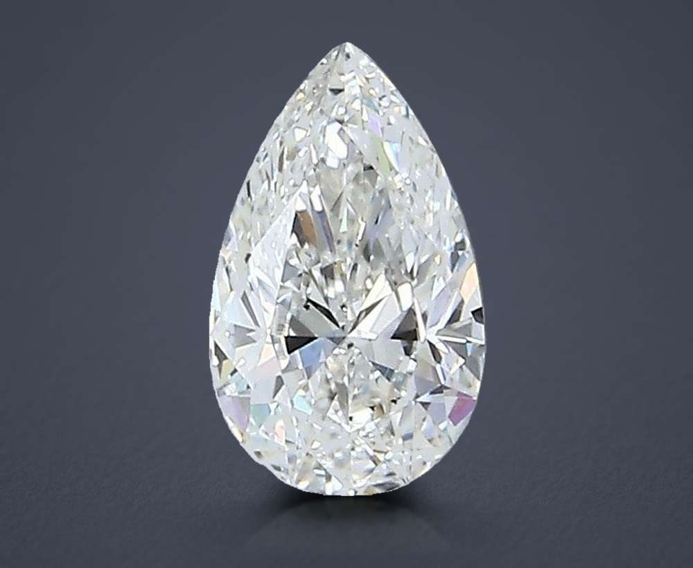 0.57 Carat Pear Natural Diamond