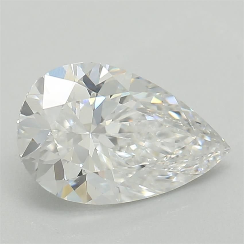 0.91ct D VS1 Very Good Cut Pear Lab Grown Diamond