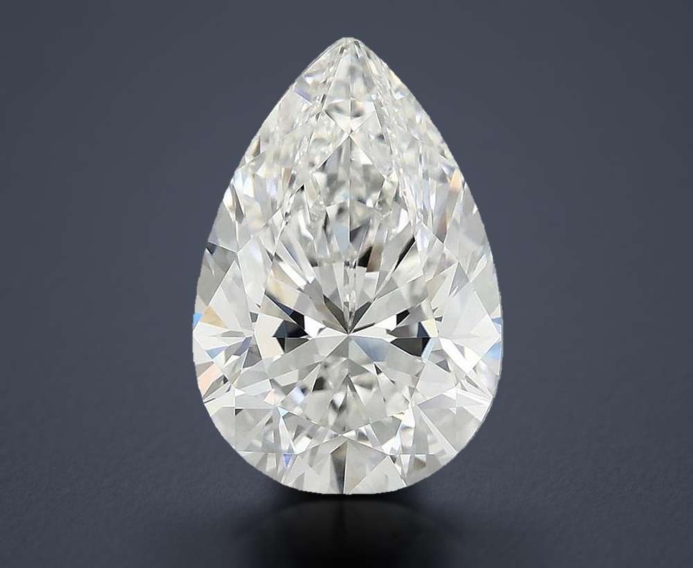 5.00 Carat Pear Lab Diamond