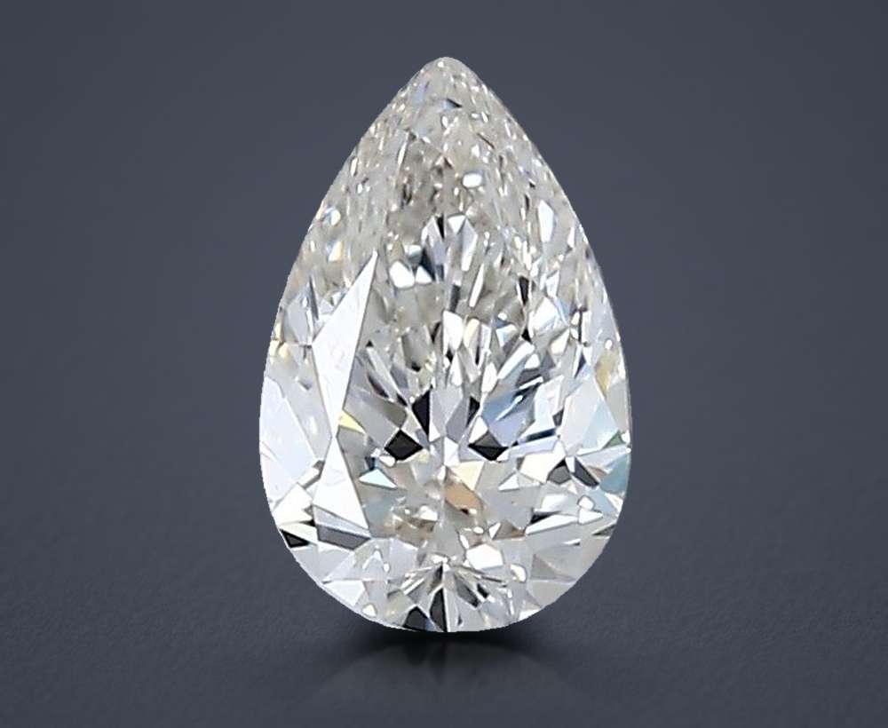 0.51 Carat Pear Natural Diamond