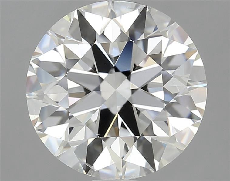 3.01ct I SI2 Rare Carat Ideal Cut Round Diamond