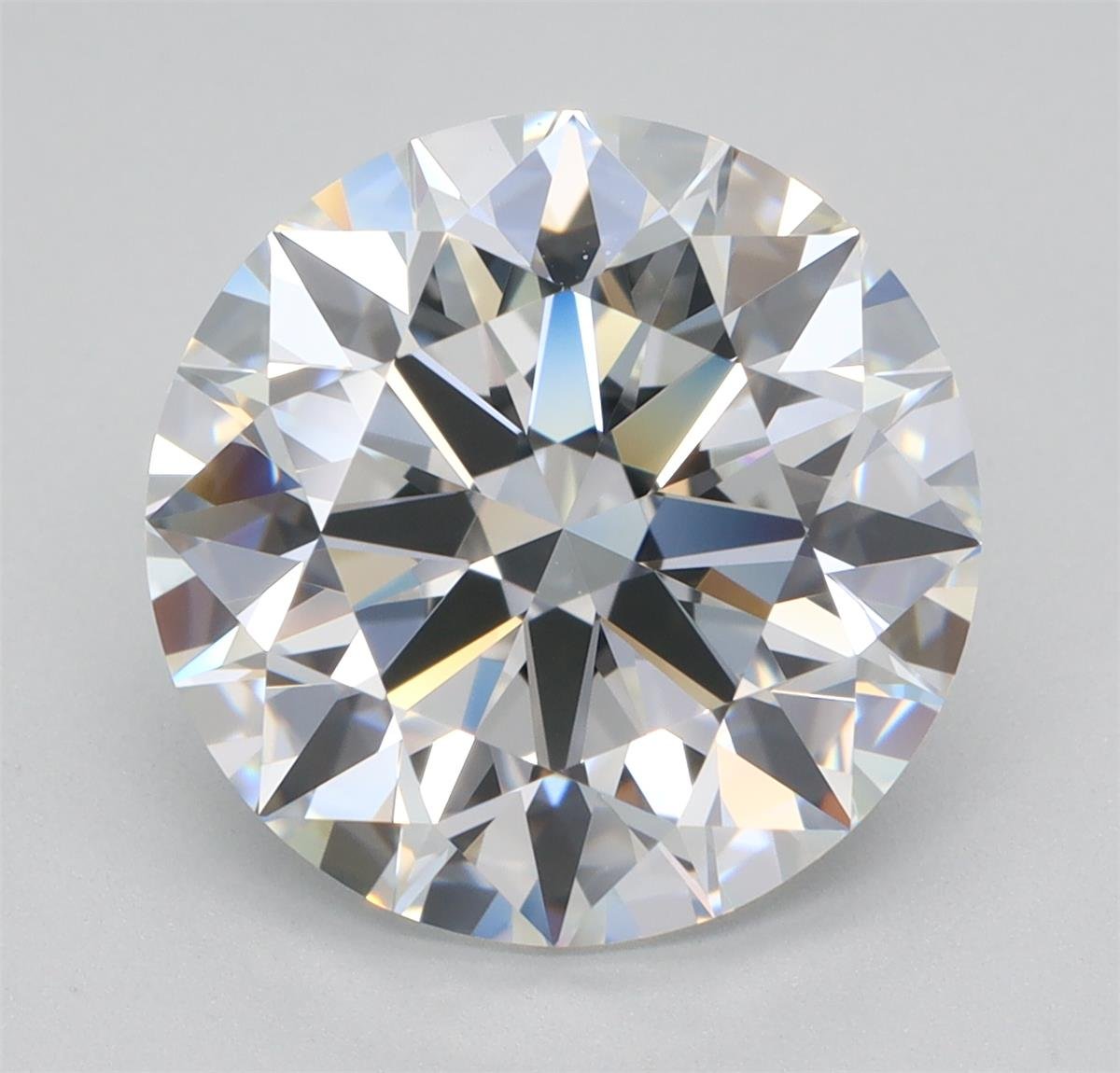 4.31ct F VVS1 Rare Carat Ideal Cut Round Lab Grown Diamond