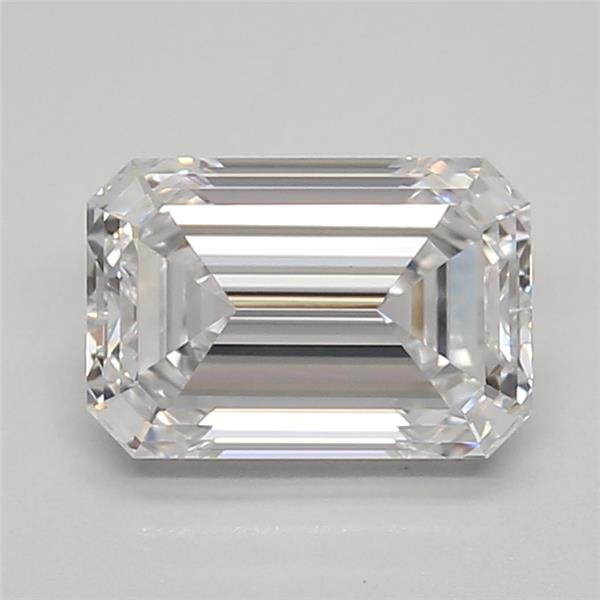 1.31ct D VVS2 Rare Carat Ideal Cut Emerald Lab Grown Diamond