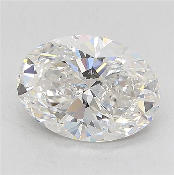 2.47ct F VS2 Rare Carat Ideal Cut Oval Lab Grown Diamond