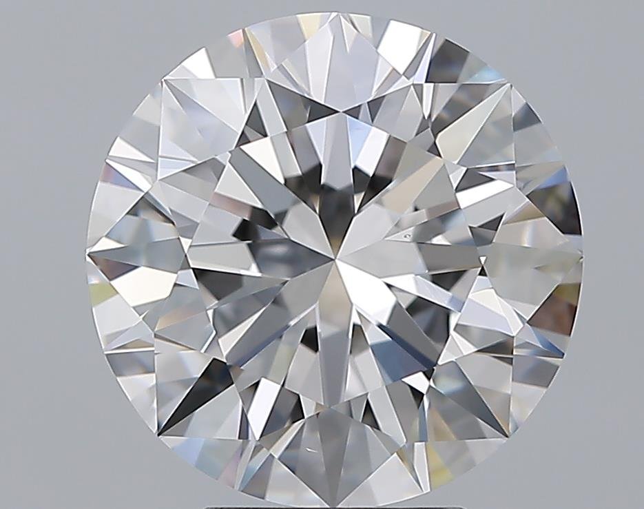 5.01ct D VS2 Rare Carat Ideal Cut Round Diamond