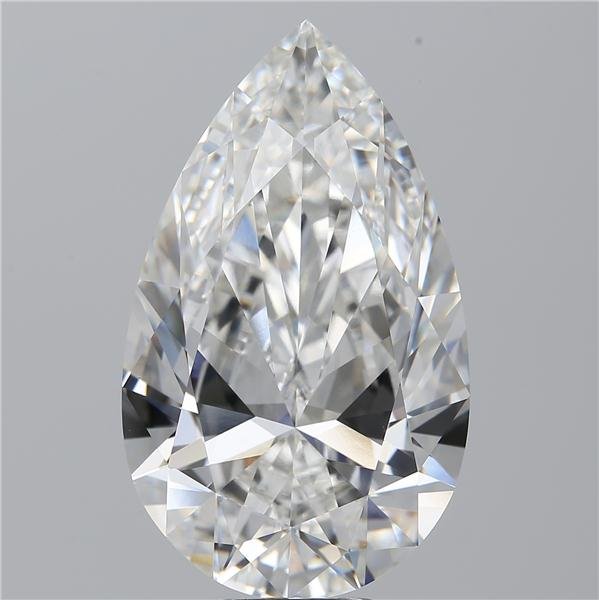 10.18ct F VVS2 Rare Carat Ideal Cut Pear Lab Grown Diamond