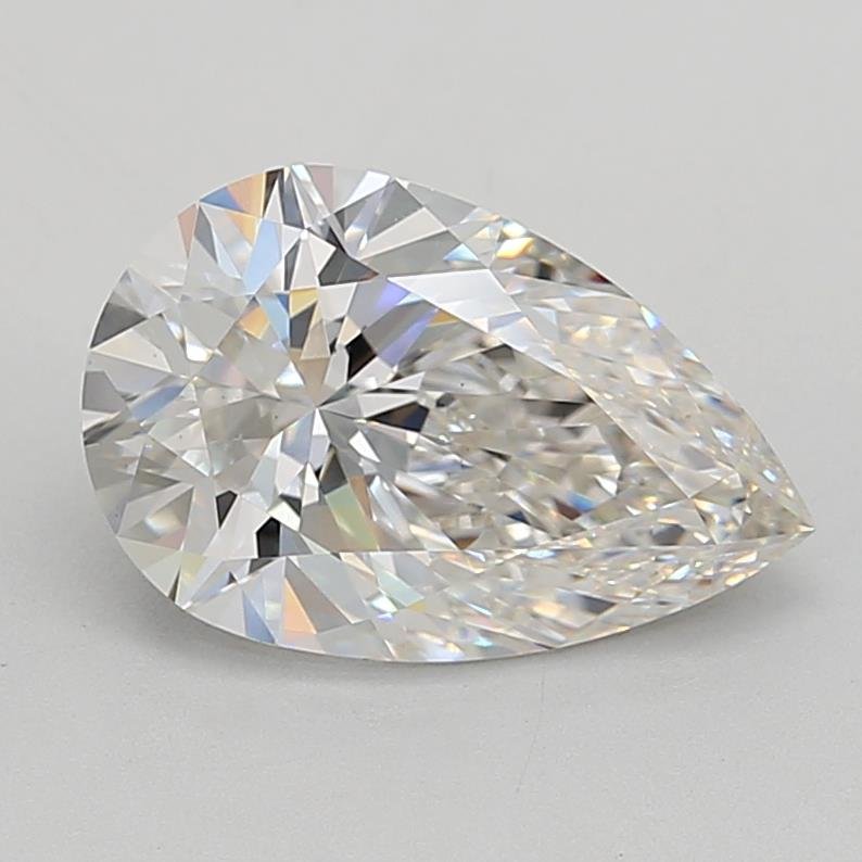 3.04ct G VS1 Rare Carat Ideal Cut Pear Lab Grown Diamond