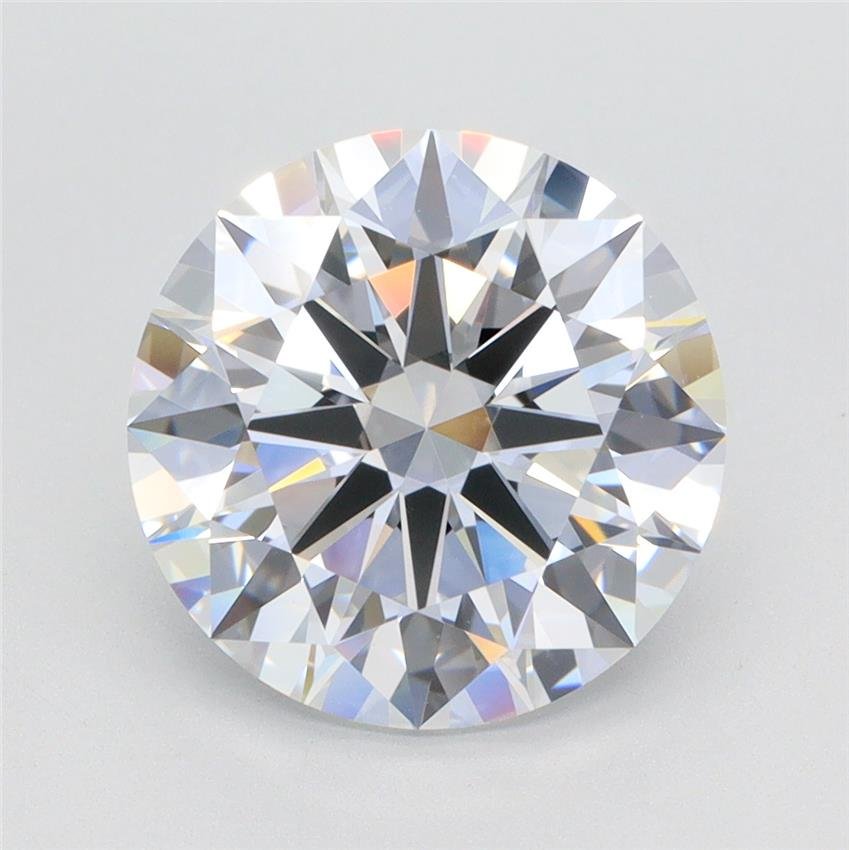 4.42ct D VVS2 Rare Carat Ideal Cut Round Lab Grown Diamond