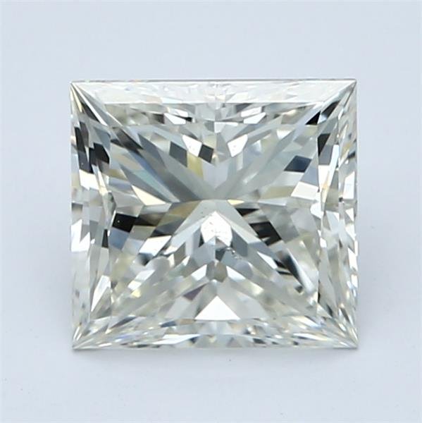 2.01ct J SI2 Excellent Cut Princess Diamond