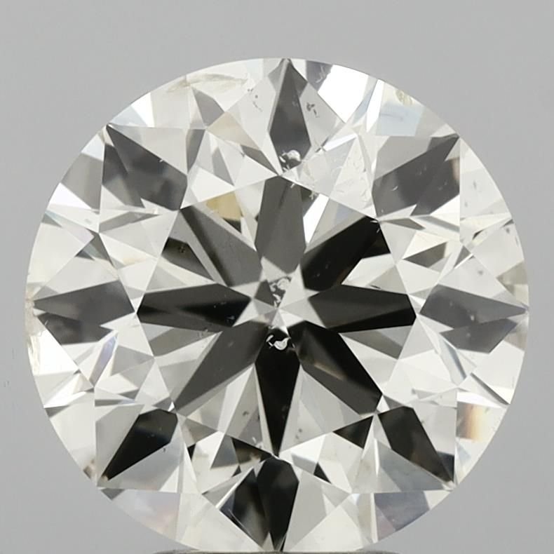 4.50ct K SI2 Rare Carat Ideal Cut Round Diamond