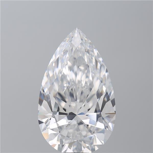 25.65ct E VVS2 Rare Carat Ideal Cut Pear Diamond