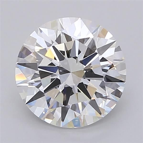 2.74ct F VS2 Rare Carat Ideal Cut Round Lab Grown Diamond