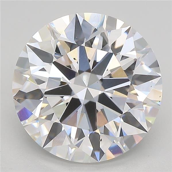 5.08ct F VS2 Rare Carat Ideal Cut Round Lab Grown Diamond