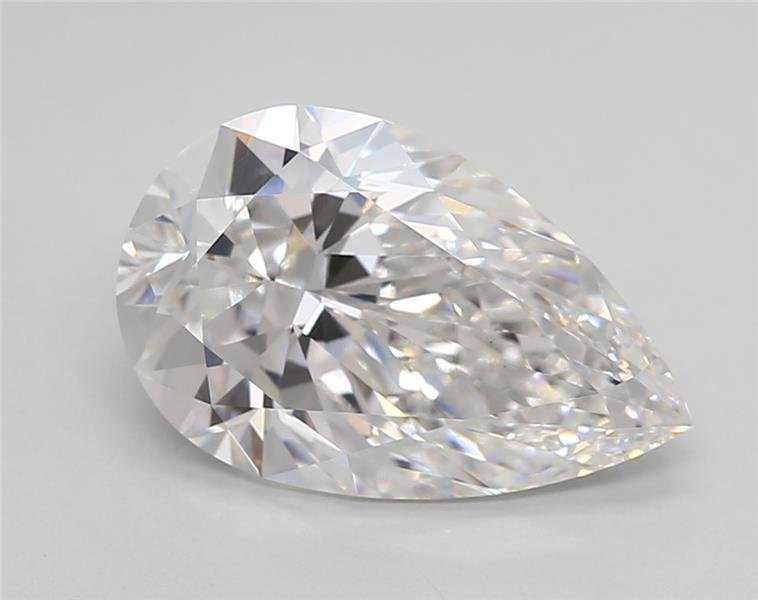 3.35ct E VS1 Rare Carat Ideal Cut Pear Lab Grown Diamond