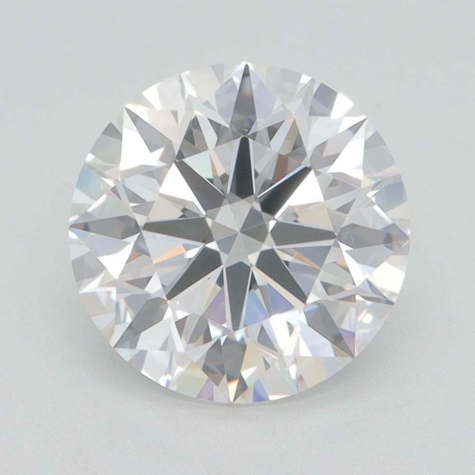 3.04ct E VVS2 Rare Carat Ideal Cut Round Lab Grown Diamond