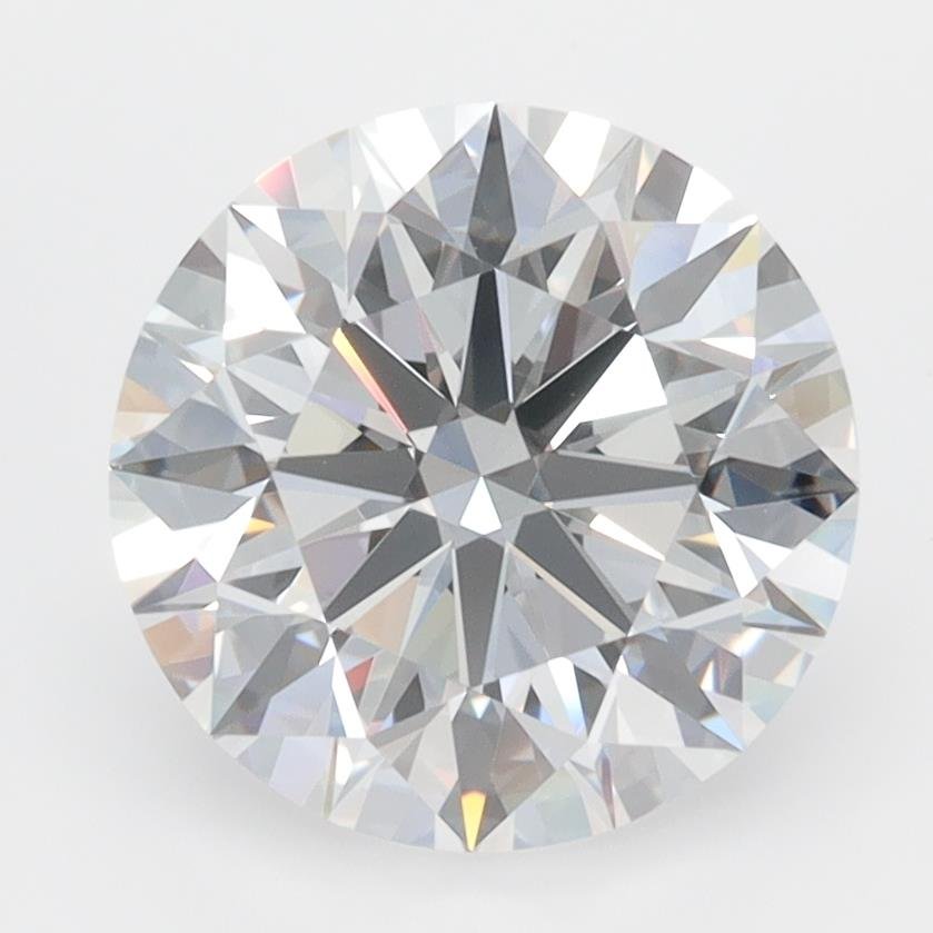 3.07ct D IF Rare Carat Ideal Cut Round Lab Grown Diamond