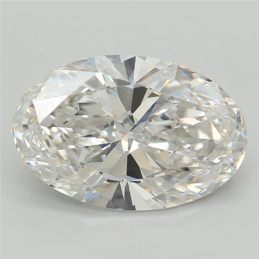 4.41ct F VVS2 Rare Carat Ideal Cut Oval Lab Grown Diamond