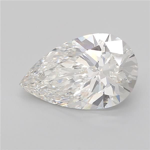 5.04ct G VVS2 Rare Carat Ideal Cut Pear Lab Grown Diamond