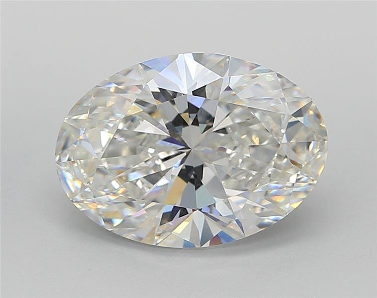 5.09ct F VVS2 Rare Carat Ideal Cut Oval Lab Grown Diamond