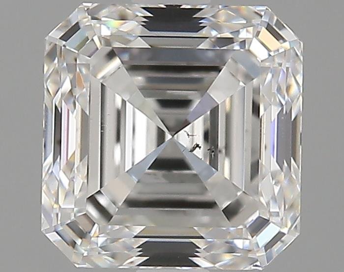 2.30ct F SI1 Rare Carat Ideal Cut Asscher Diamond