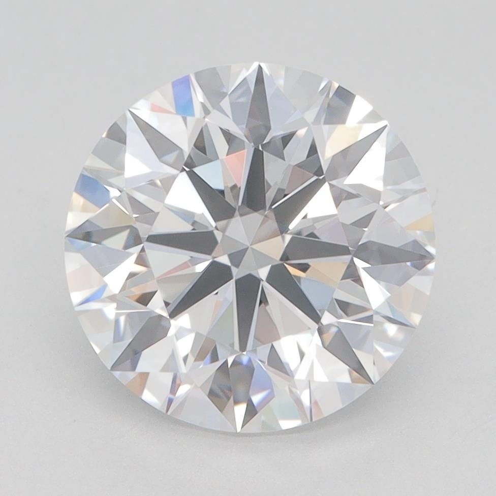 3.41ct D VVS2 Rare Carat Ideal Cut Round Lab Grown Diamond