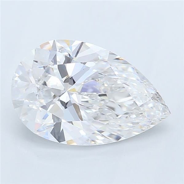 0.71ct E VS2 Rare Carat Ideal Cut Pear Lab Grown Diamond