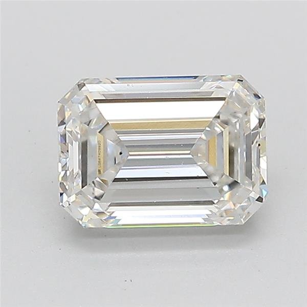 1.50ct F VS1 Rare Carat Ideal Cut Emerald Lab Grown Diamond