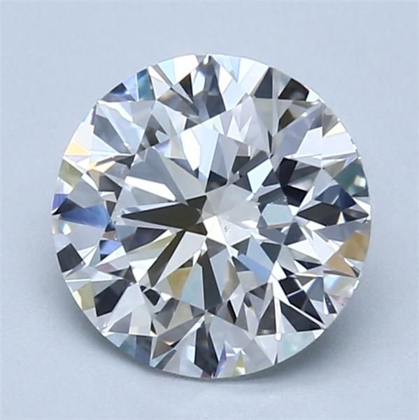 2.06ct D VS2 Rare Carat Ideal Cut Round Diamond