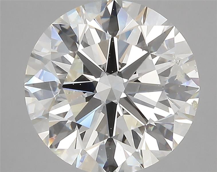 5.01ct J SI2 Rare Carat Ideal Cut Round Diamond