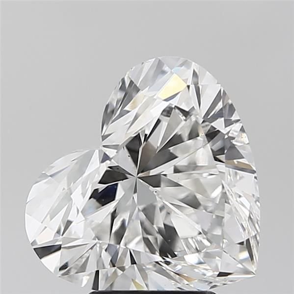 4.00ct F VS2 Rare Carat Ideal Cut Heart Lab Grown Diamond