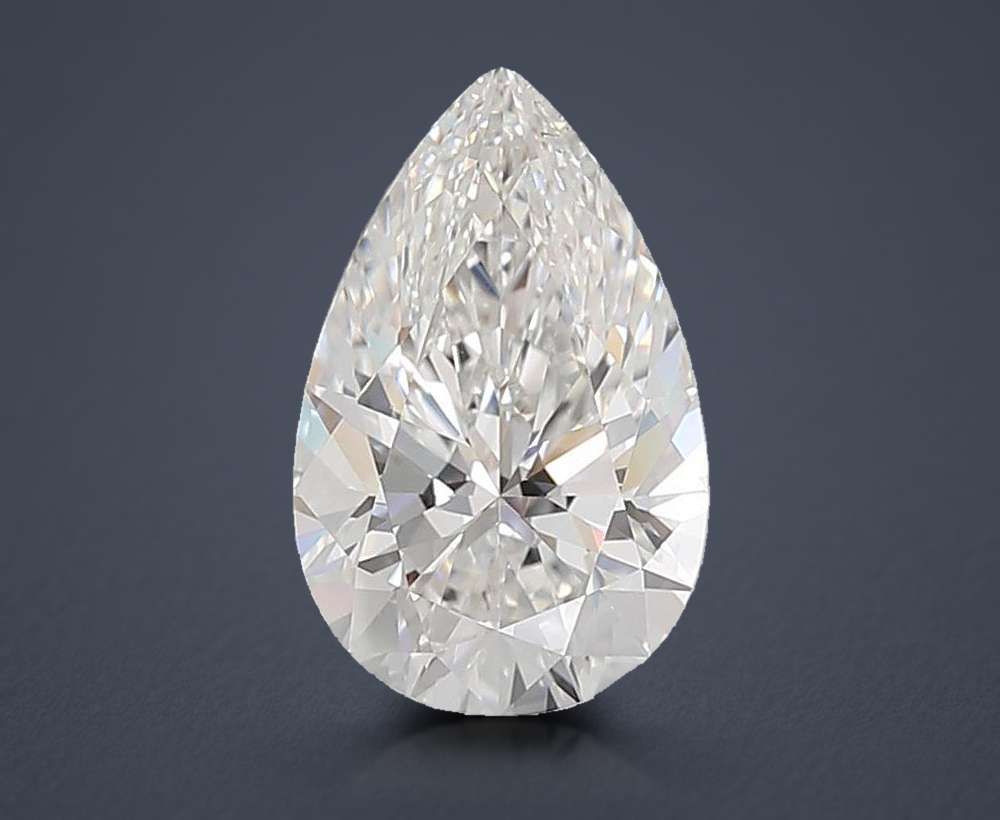 3.67 Carat Pear Lab Diamond