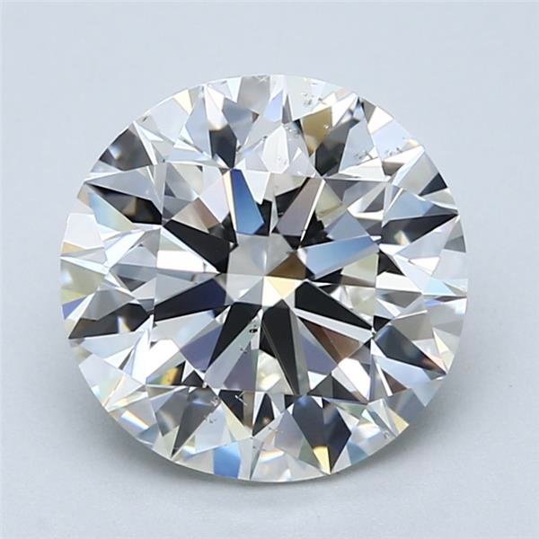 3.51ct H SI1 Rare Carat Ideal Cut Round Diamond